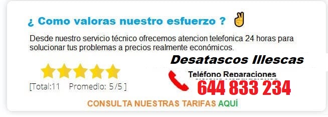 servicios de desatascos Illescas